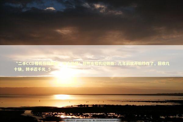 “二手CCD相机价格暴涨”冲上热搜！郑州市相机经销商：几年前就开始炒作了，回收几十块，转手近千元_5