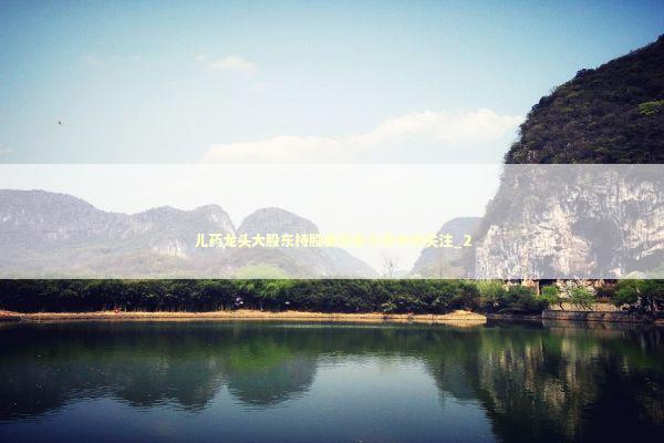 儿药龙头大股东持股被拍卖引发市场关注_2 新闻