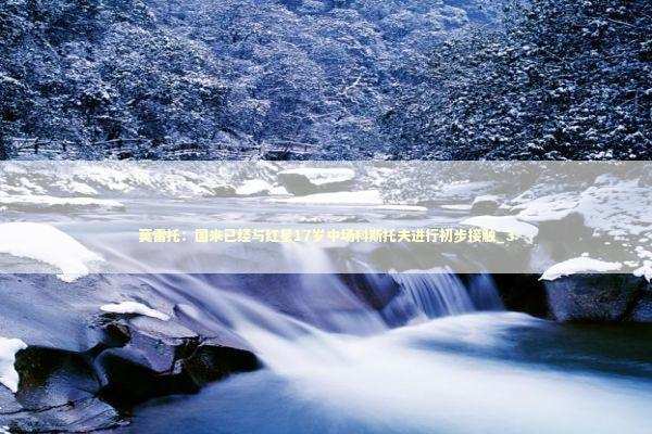 莫雷托：国米已经与红星17岁中场科斯托夫进行初步接触_3 新闻