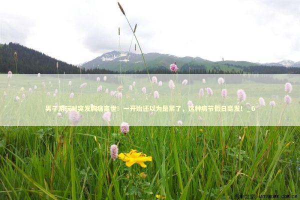 男子游玩时突发胸痛离世！一开始还以为是累了，这种病节假日高发！_6 新闻