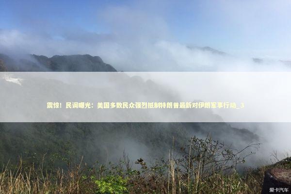 震惊！民调曝光：美国多数民众强烈抵制特朗普最新对伊朗军事行动_3 新闻