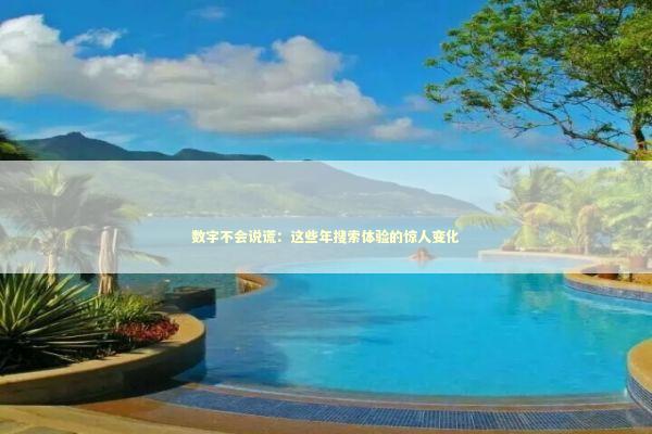 数字不会说谎：这些年搜索体验的惊人变化 IT技术