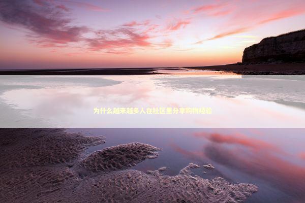 为什么越来越多人在社区里分享购物经验 情感心理